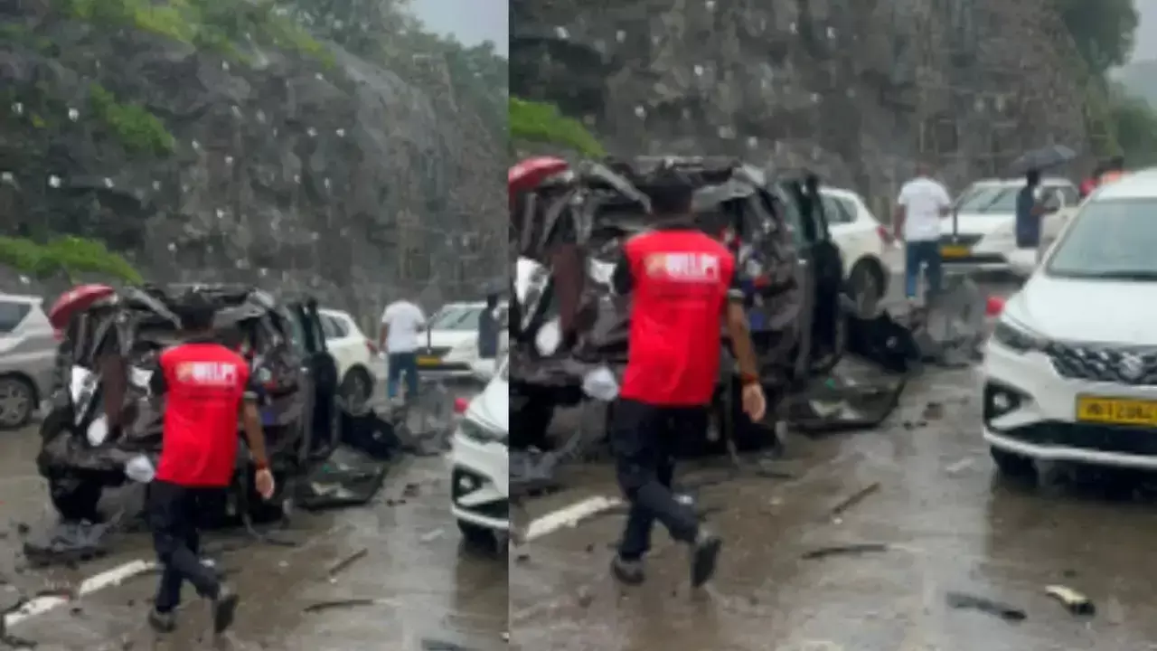 ممبئی-پونے ایکسپریس وے پر خوفناک حادثہ، 20 گاڑیاں آپس میں ٹکرا گئیں، ایک خاتون ہلاک، 18 زخمی