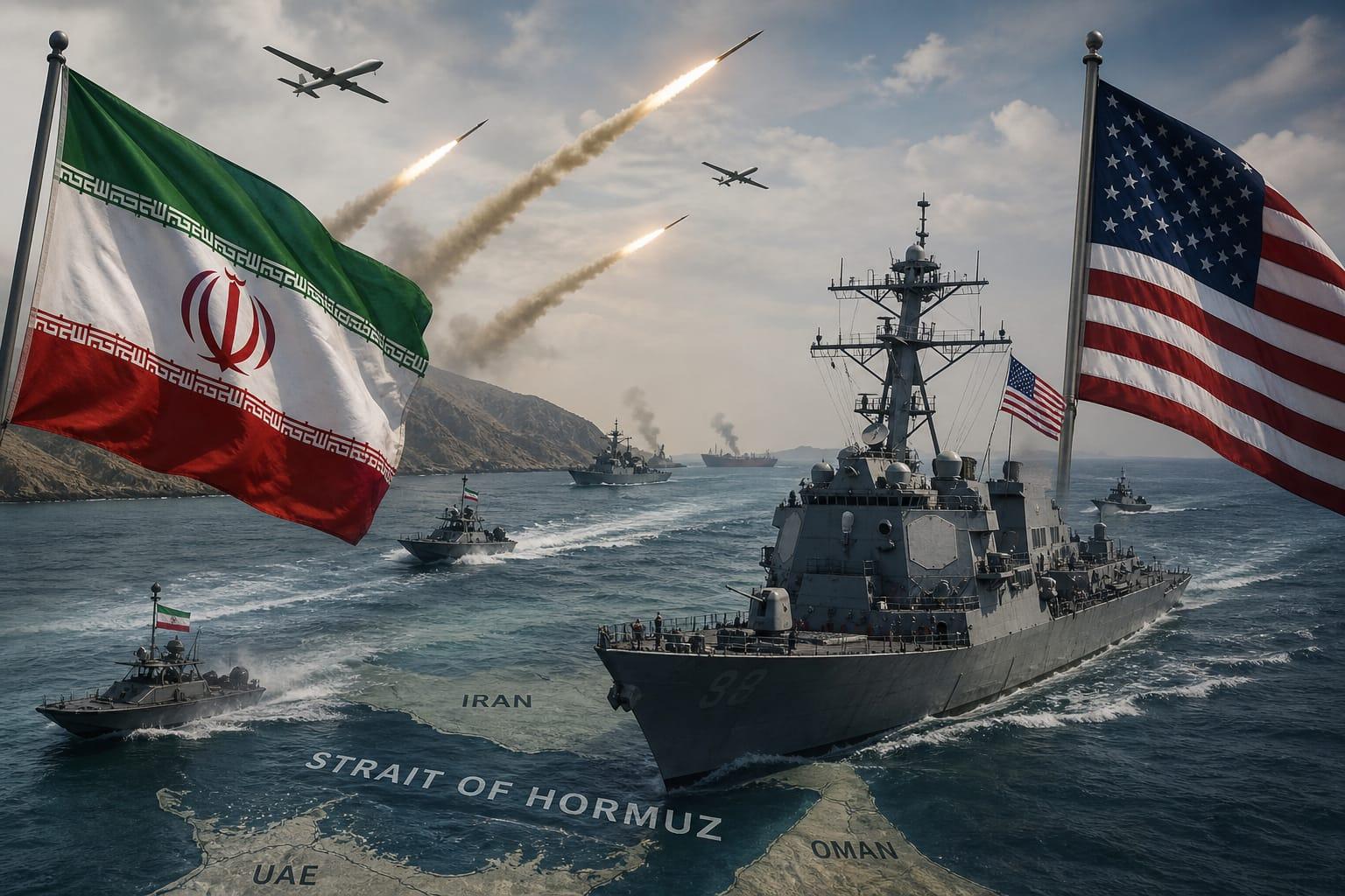 ایران کا آبنائے ہرمز میں امریکی جنگی جہازوں پر حملہ؛ سعودی عرب کا امریکہ کو اپنے فوجی و بحری اڈے دینے سے انکار
