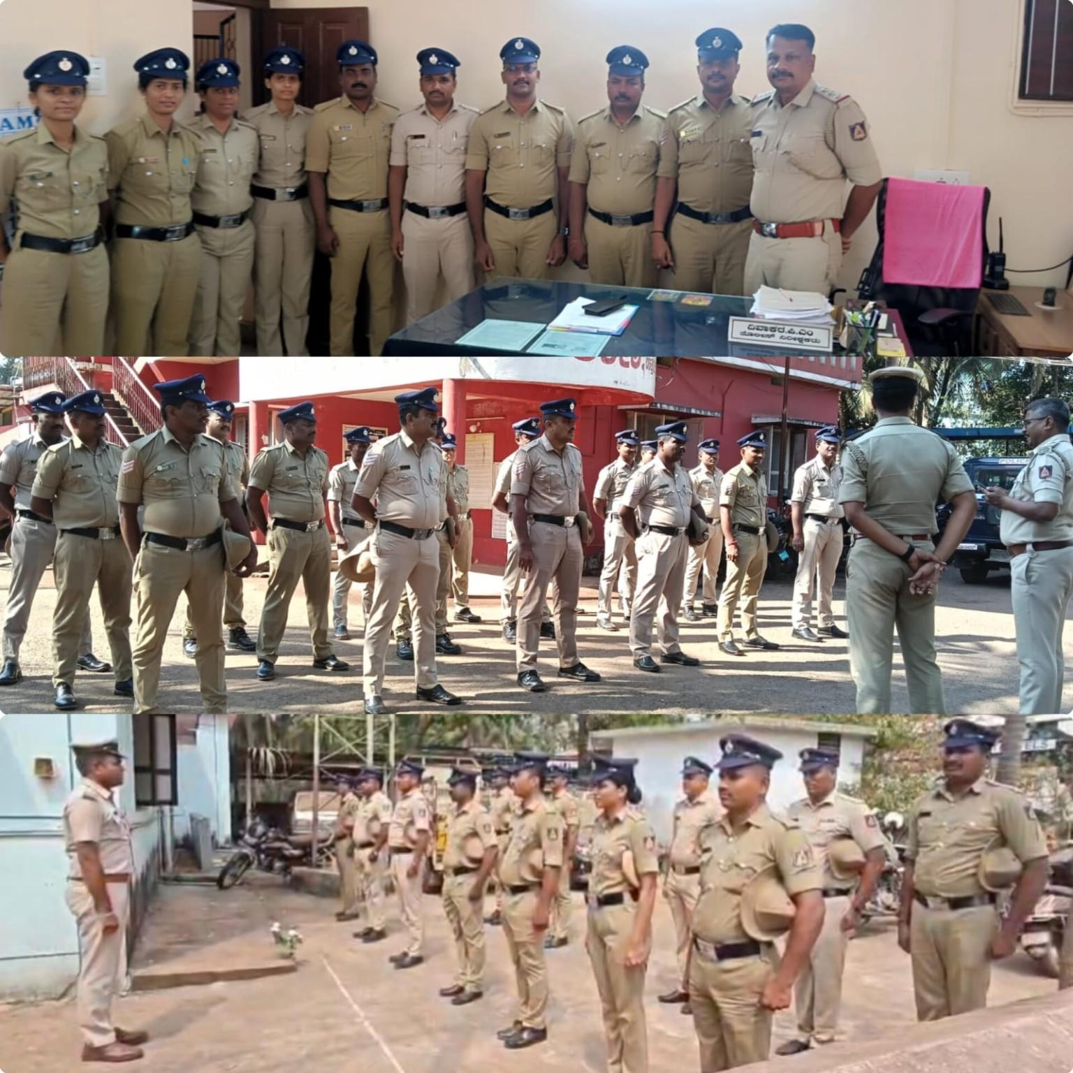 بھٹکل : پولیس عملے کو دی گئی نئی قسم کی 'پِیک کیپ'