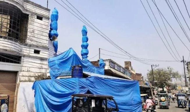 ہولی کے موقع پر سنبھل میں سکیورٹی انتظامات سخت، جامع مسجد سمیت دس مساجد کو ترپال سے محفوظ کیا گیا