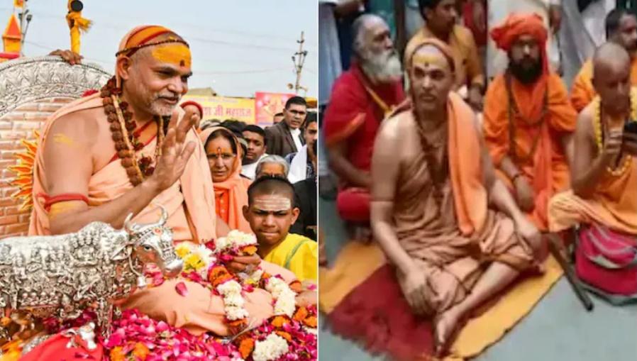 پریاگ راج میں شنکر آچاریہ اویمکتیشورانند کا دھرنا آٹھویں دن بھی جاری؛ کیمپ کے باہر ’’بلڈوزر بابا‘‘ کے نعرے؛ سیاسی و مذہبی حلقوں میں ہلچل