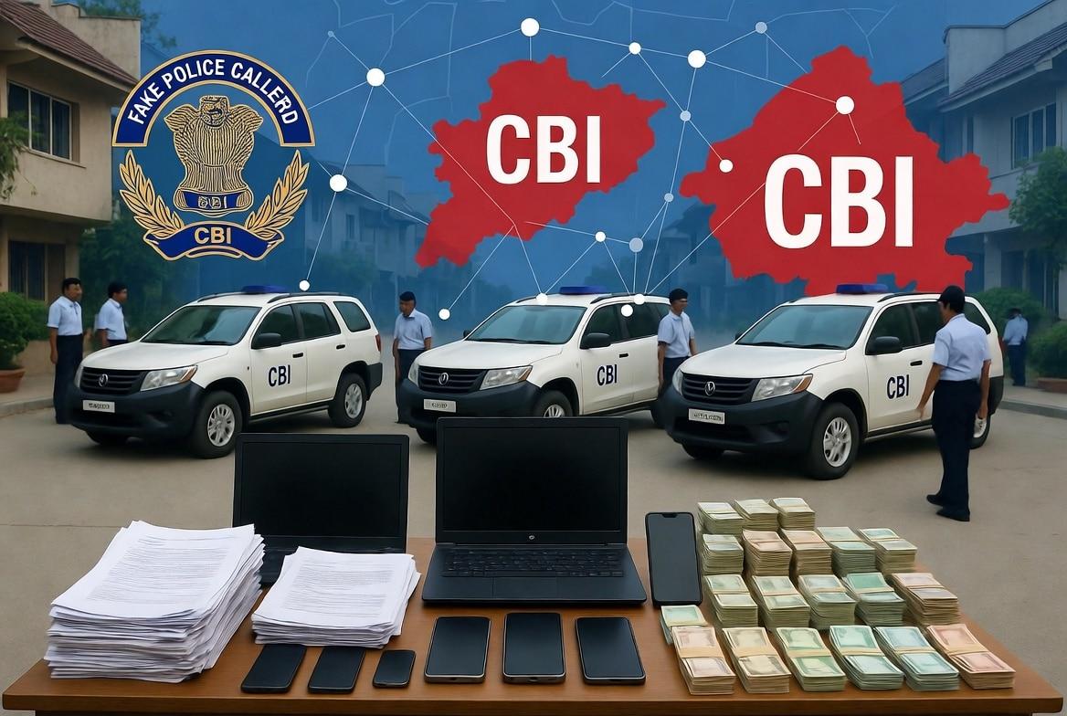 ڈیجیٹل اریسٹ فراڈ کیس: سی بی آئی کا کریک ڈاؤن، اڈیشہ اور راجستھان سے 3 ملزمان گرفتار