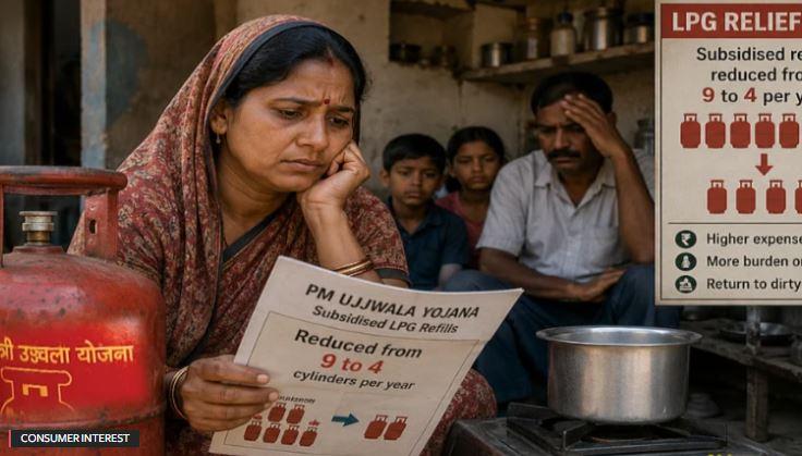 گیس سبسیڈی میں کمی پر کانگریس کا حکومت پر حملہ، اجولا یوجنا کے فوائد محدود کرنے کا الزام