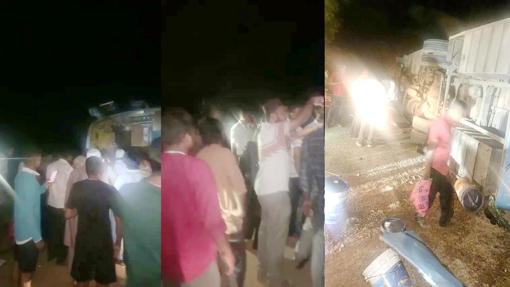 بھٹکل: ہوناور کے الّنکی کراس پر بس حادثہ؛ بھٹکل کے پانچ مسافروں سمیت 20 سے زائد زخمی، تین کو شدید چوٹیں