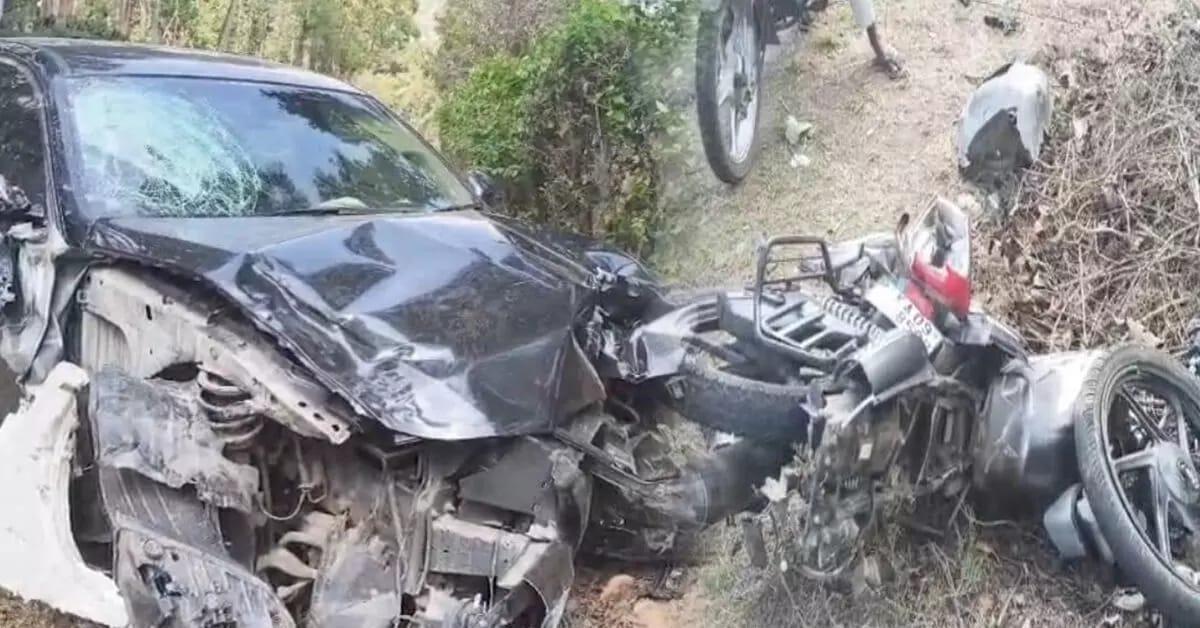 مڈیکیری: کار اور دو موٹر سائیکلوں میں تصادم؛ دونوں بائیک سوار ہلاک