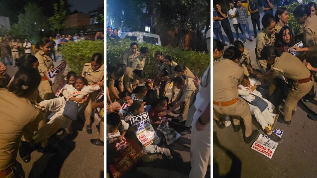 گیانیش کمار کے خلاف مظاہرے میں پولیس نے طالبات پر تشدد کیا: کے سی وینوگوپال