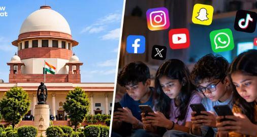 کم عمر بچوں کے سوشل میڈیا استعمال پر پابندی کی اپیل، سپریم کورٹ کا مرکز کو نوٹس