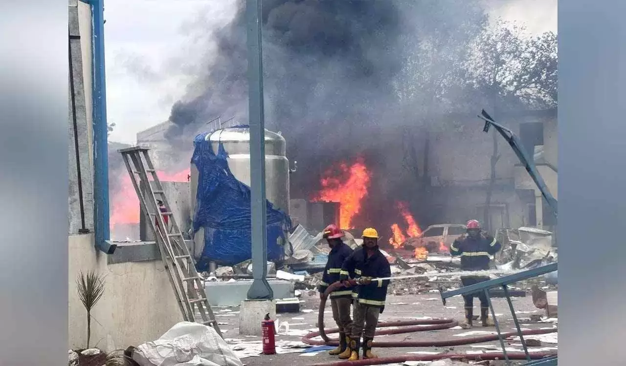 سنگاریڈی کی کیمیکل فیکٹری میں زوردار دھماکہ، 10 مزدور ہلاک، 20 سے زائد زخمی