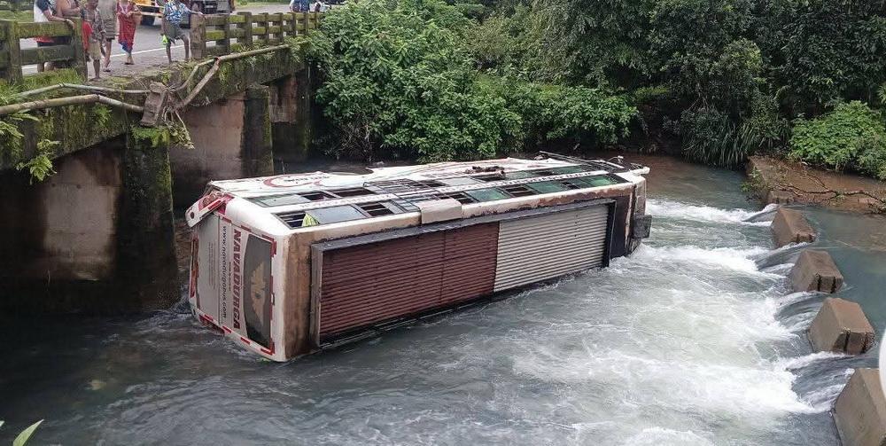 One dead, 18 injured after bus falls into canal on NH-66 in Ankola