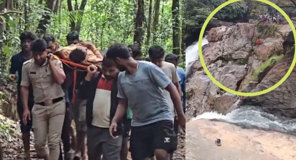 سرسی : بینے ہولے آبشار میں ایک طالب علم غرق ہوکر لاپتہ