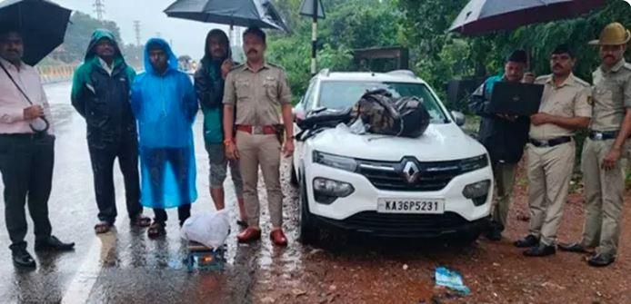 بھٹکل میں گانجہ فروشی کی کوشش - کار سمیت گانجہ ضبط - ایک ملزم گرفتار، دوسرا فرار