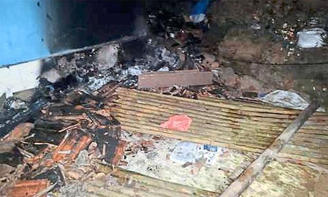 منگلورو : حادثاتی طور پر لگی آگ میں گھر ہوا خاکستر - نقصان کا اندازہ 40 لاکھ روپے