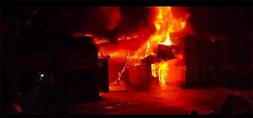 مینگلور: بنٹوال میں الیکٹرانکس کی دکان میں آگ ۔ نقصان کا تخمینہ 2 کروڑ روپے