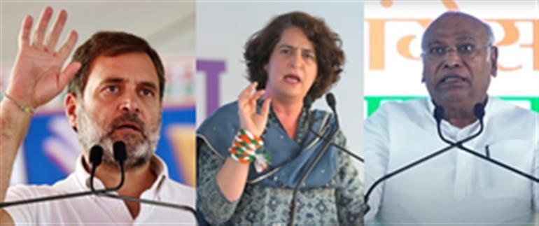 نئے سال کے موقع پر کھرگے، راہل اور پرینکا کے پیغامات، آئین کے تحفظ اور روزگار پر زور