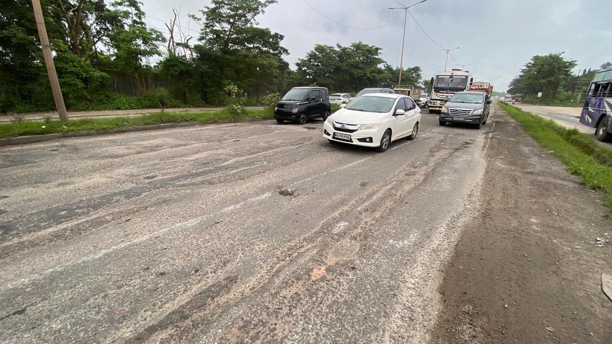 سورتکل - ننتھور نیشنل ہائی وے 66 کی خستہ حالت بن گئی ہے موٹر گاڑیوں کے لئے وبال