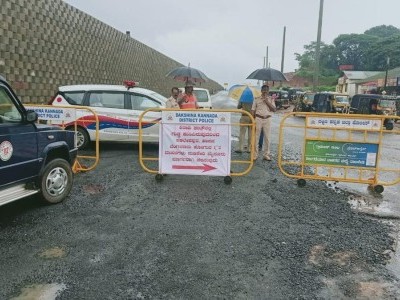 منگلورو - بینگلورو نیشنل ہائی وے پر پہاڑیاں کھسکنے کے واقعات -  ہائی وے پر موٹر گاڑیوں کی آمد و رفت مکمل بند 
