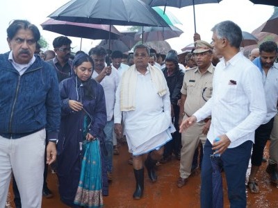 Karnataka CM Siddaramiah Inspects Ankola Landslide Amidst Monsoon Fury