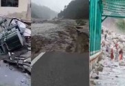 منالی ۔ لیہہ قومی شاہراہ پر بادل پھٹنے سے بھاری نقصان، پلچان میں سیلاب