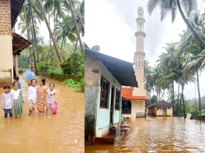 Heavy rain hits Coastal Karnataka, affecting Bhatkal, Honnavar, Kumta, Ankola, Karwar, Mangaluru, and Udupi