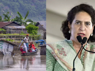 آسام میں سیلاب: مرکزی اور ریاستی حکومت سیلاب متاثرین کو ہر ممکن مدد فراہم کرے، پرینکا گاندھی کی اپیل